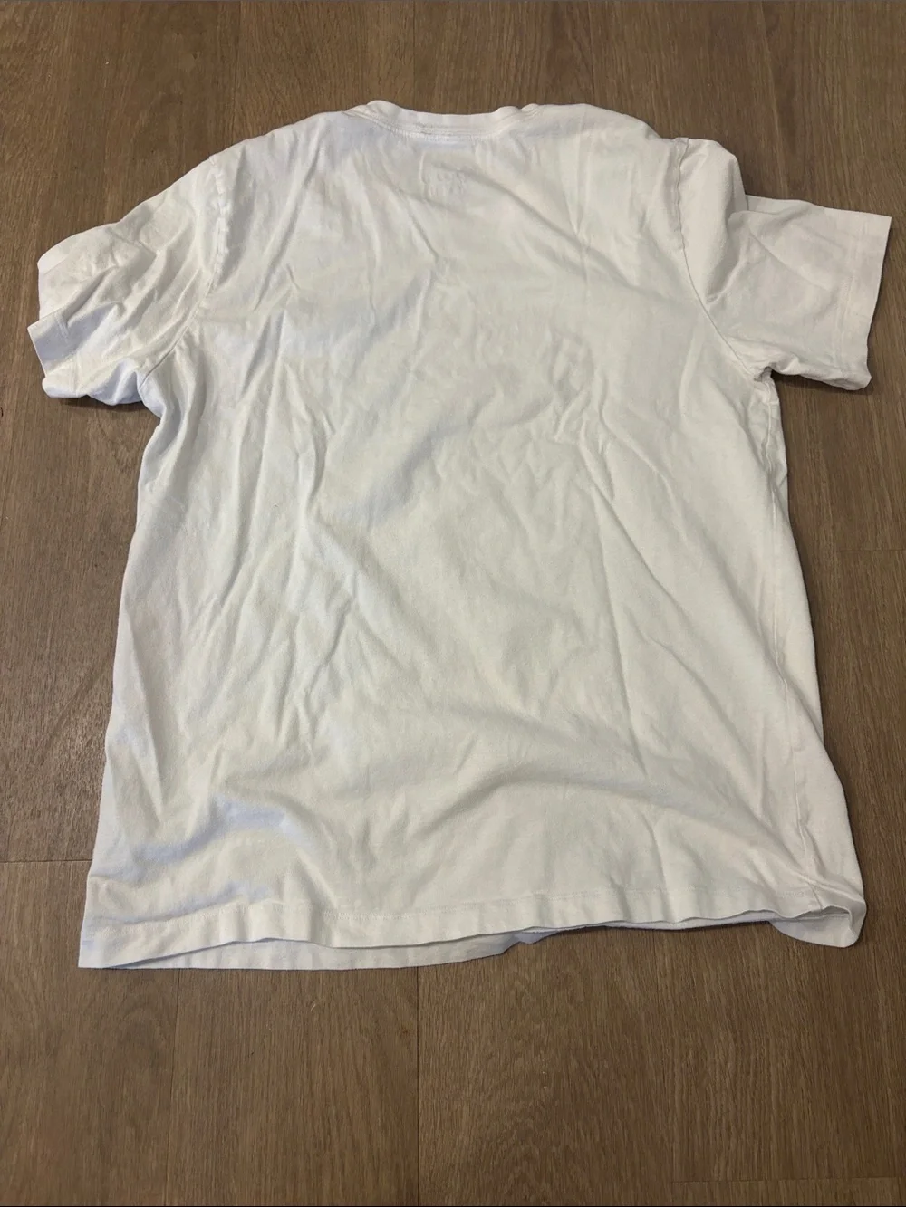 Nike White Short Sleeve Crew with Black Swoosh